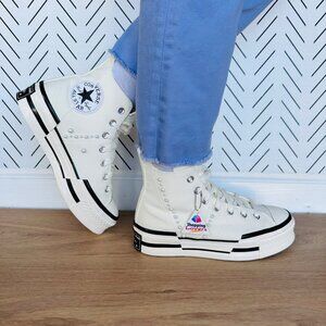 ❤️CONVERSE Chuck 70 Plus Hi Gems 8 Women's Platform Shoes Pearls Sneaker A10287C